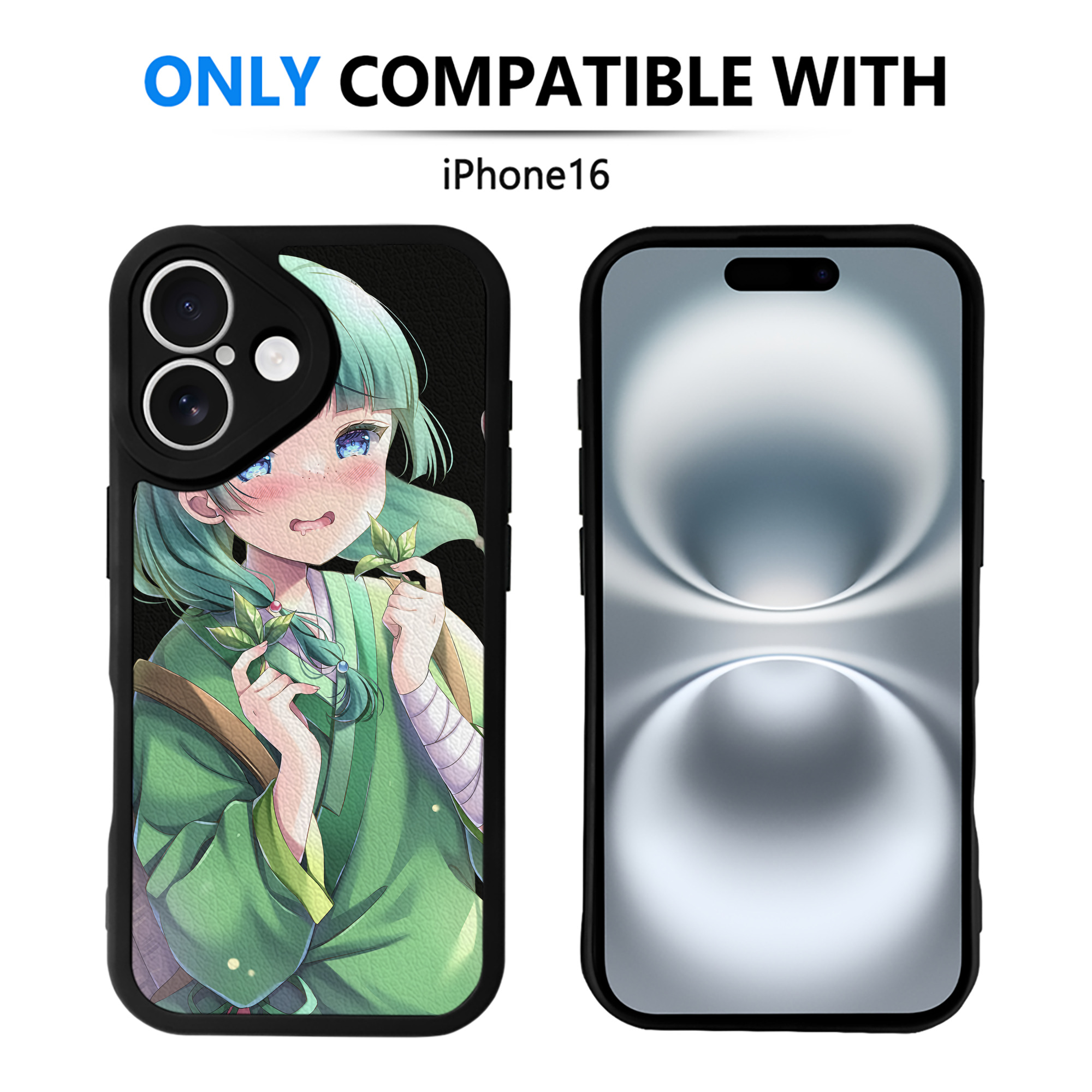 （画像用） 薬屋のひとりごと The Apothecary Diaries 【iPhone 16シリーズ対応】シリコンスマホケース（レザー調） 材質：シリコン